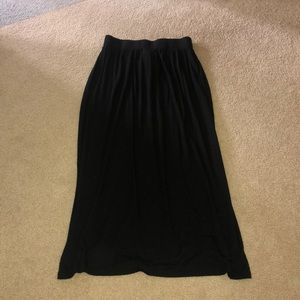 Black maxi skirt